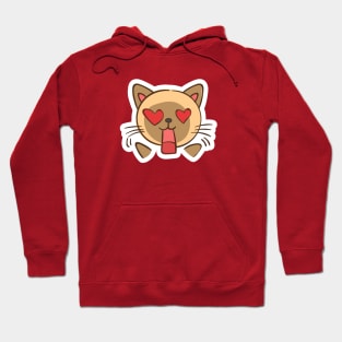 Kitty Cat Animal Pet Design In love Heart Eyes T-Shirt Sticker Hoodie